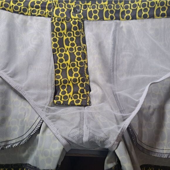 Radical Elements Swim Trunks Men's Yellow Brown Brass Nuckles - Picture 5 of 9